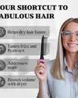Herstyler Hair Straightening Comb - Straightener Comb for Flat Iron - Makes Styling Easy - Get Straight Hair in Minutes (Purple)