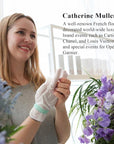 Catherine Muller Floral Hand Mask 8 Pairs, Moisturizing Gloves for Dry Hands with Elder Flower & CICA, Repairing and Nourishing Hand Care Treatment for Cracked, Rough, and Dry Skin
