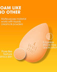 Beautyblender® | Beam Color Changing Beauty Blender Makeup Sponge, Super-Soft Foam Easily Blends Foundations & Creams, Made in USA, Reusable, Washable, Streak Free Application, Heat Activated
