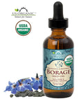 US Organic Borage seed Oil (18% GLA), USDA Certified Organic, 100% Pure & Natural, Cold Pressed, aka Starflower oil, in Amber Glass Bottle w/Eye dropper for Easy Application (2 oz (56 ml))