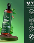 Botanic Hearth 100% Pure Tea Tree Oil For Hair Growth | Infused with Jojoba & Grapeseed Oils | Hair Oil Repairs Dry Damaged Hair, Strengthening, Healthier - Hair Tonic, 6.7 fl oz