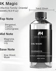 24K Magic Scent Diffuser Oil 500mL - Inspired by Luxury Hotel W Hotels - Notes of Zesty Citrus, Floral Jasmine, & Delicate Lily - Aromatherapy Home Fragrance - 24K Diffuser Oil - AH Diffuser Oils