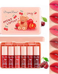 Eakroo 6 Colors Cherry Lip Tint Stain Set, Lip