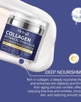 Collagen Face Moisturizer with Airless Pump - Collagen Botanical Stem Cells Cream for Skin with Retinol, Niacinamide, Hyaluronic Acid - Anti-Aging Day & Night Cream, 1.8 OZ