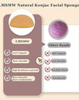 Organic konjac cleansing facial sponges