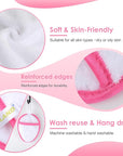 SINLAND Reusable Makeup Remover Pads For Face,Eye,Lips Microfiber Gentle Facial Cleansing Cloths for All Skin Types Friendly for Makeup Remover With Laundry Bag 5.1inchx3.93inch White Pack of 6