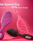 Wet Brush Speed Dry Hair Brush - Splatter (Color Wash) - Vented Design and Ultra Soft HeatFlex Bristles Are Blow Dry Safe With Ergonomic Handle Manages Tangle and Uncontrollable Hair - Pain-Free