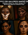 BOBISUKA Brown Face & Body Paint Stick Water-Based Washable Face Paint Makeup Stick for Halloween Skeleton, Skull, Devil, Demon, Fox, Hunting, Camo, Cosplay, SFX, Sports Eye Black & Costume Party
