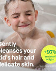ATTITUDE Shampoo and Body Wash for Kids, EWG Verified Hair and Body Cleanser, Dermatologically Tested Soap, Plant and Mineral Based Bath Products, Vegan, Bulk Refill, Watermelon and Coco, 67.6 Fl Oz