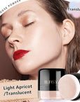 Setting Powder Lightweight Loose Powder Finishing Powder Long-Lasting (Light Apricot/Translucent) 0.28 Oz