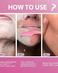 Hair identifier Spray for Face Shaving, Skin Body Hair Identifying Spray With Razors, Moisturizing and Skin Care Dermaplaner Spray, Women Dermaplaning Tool for Face