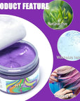 Temporary Purple Hair Color Wax,Natural Hair Spray Color Washable For Kids Women Men For Dark Light Hair Hairstyle Cosplay Halloween Party Christmas Diy Hairstyle