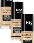 COVERGIRL TruBlend Matte Made Liquid Foundation, Caramel Beige of 3)