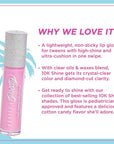 Petite 'N Pretty 10K Shine Lip Gloss for Girls (Gia Pink) - Makeup for Kids, Tweens, Teens - High Shine, Soft, Hydrating, Lightweight, Made in the USA