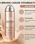 Magic Minerals Airbrush Foundation Spray and Primer for Face Before Makeup,Waterproof Foundation for Older Women,Teenagers,Middle-aged,Anti-aging Formula for Smooth Radiant Skin (03 Nude)