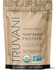 Truvani Vegan Pea Protein Powder | Chocolate Peanut Butter | 20g Organic Plant Based Protein | 10 Servings | Keto | Gluten & Dairy Free | Low Carb | No Added Sugar