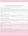 Skin Care Set JAPAN SAKURA Women