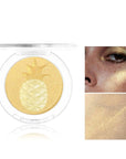 Glitter Highlighter Makeup, 3-In-1 Compact Shimmer Glitter Powder Face