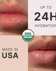 USDA Organic Lip Balm - USA Made with Natural Ingredients, Beeswax Vanilla Chapstick for Dry Lips, Gifts for Women, Birthday Gifts for Her & Him, Hydrating Lip Balm Beauty Gifts, Natural Chapstick