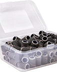 PANA 100 Pieces Nail Sanding Bands Professional Nail Manicure Great Fit for Nail Drill Bits for Acrylic Nails (150 Grit, Black)