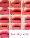 Peripera Ink Airy Velvet Lip Tint | High-Pigmentation, Lightweight, Soft, Moisturizing, Not Animal Tested (021 FLUFFY PEACH)