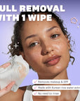 The Face Shop Rice Water Bright Makeup Remover Wipes for Face with Rice Extract, Brightening, Moisturizing, Infused with Cleansing Milk, Vegan Disposable Cleansing Facial Wipes, Korean Skin Care