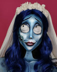 CCbeauty Blue Face Paint Stick,Face Painting Kit,Non Toxic SFX Makeup For Avatar Corpse Bride Halloween Costume Cosplay,Professional Body Paint Kit,Full Coverage Painting Foundation With Makeup Sponge