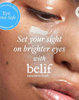 belif Aqua Bomb Cooling Eye Gel - Caffeine & Hyaluronic Acid for Puffiness & Hydration, Niacinamide & Vitamin C for Dark Circles, Adenosine & Collagen for Plumping & Firming, Korean Skin Care