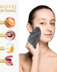 SINLAND Reusable Makeup Remover Pads For Face,Eye,Lips Microfiber Gentle Facial Cleansing Cloths for All Skin Types Friendly for Makeup Remover With Laundry Bag 5.1inchx3.93inch Gray Pack of 12