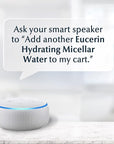 Eucerin Face Gentle Cleansing Hydrating Micellar Water, Face Cleanser and Makeup Remover with Hyaluronic Acid, 13.5 Fl Oz Bottle