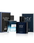Ycz Cologne for Men Set, 1.7oz(50ml) Bottled Marine Perfume and Club Men Perfume Sophisticated Woody Citrus Scent, Highquality Long Lasting, Sleek Bottle Design, Ideal Special Occasions Ideal Gift