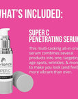Vibriance Bundle Skincare Set | Super C Serum, Moisturizing Cleanser and Face Cream | Complete Kit for Radiant Beauty