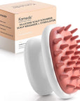 KAMEDIS Scalp Massager Brush - Silicone Gentle Scalp Scrubber, Exfoliator & Hair Dandruff Scrub Away - Use On Shower with Shampoo for Scalp Scrub. Suitable for Men & Women