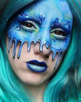 MEICOLY Blue Face Body Paint Stick(1.06 Oz), Scary Clown Blue Makeup Face Paint,Blue Eye Black Baseball,Body Paint for Halloween Special Effects Smurf Mystique Cosplay Avatar SFX Makeup