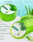 4 Pcs Organic Aloe Vera Gel Fresh Aloe Gel Moisture Hydrates Moisturizing Aloe Vera for Face Body