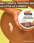 Palmer's Coconut Oil Formula Brazilian Coco Cream with Vitamin E, 8.8 Fl Oz, Whipped Bum, Bust & Body Cream, Helps with Skin Tightening & Firming