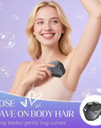 Electric Shavers for Women, Womens Electric Leg Shaver Cordless Painless Facial Hair Removal for Arms and Underarms Bikini Trimmer,Portable and Safe Wet and Dry Use Women Shaver (Iron Black)