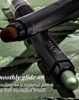 FIREFLIES LIGHT Eyeshadow Stick Makeup 6PCS Set, Green Metallic Shimmer Matte Cream Eye Shadow Eyeliner Brightener Pencil Crayon - FIREFLIES LIGHT