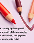 e.l.f. Cream Glide Lip Liner, Highly-Pigmented Pencil For Lip