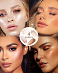 Liquid Highlighter Natural Glow For Face & Body, Rose gold)