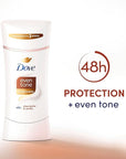 Dove Antiperspirant Deodorant Stick Even Tone Shea Butter & Vanilla Pack of 3 for 48h Odor and Sweat Protection & Skin Restoration, with Niacinamide & Visible Results in 3 Weeks, 2.6 oz