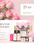 Spa Gifts for Women,10pcs Self Care Kit ROSE Scented with Facial Cleanser, Scrub Body Wash, Facial Clay Mask, Facial, Essential Oil, Birthday Gifts Skin Care Set, Mothers Day Gifts Ideas