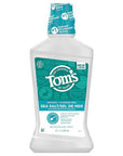 Tom's of Maine Sea Salt Natural Alcohol-Free Mouthwash, Refreshing Mint, 16 Fl Oz (Pack of 6)(Packaging May Vary)