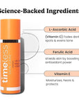 Timeless Skin Care Vitamin C Serum with Vitamin E & Ferulic Acid - Serum - for Oily & Dry Skin - Fragrance-Free - 4 Fl oz