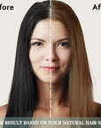 Herbal Light Brown Hair Color Shampoo - 3 in 1 Lasting Hair Dye for Women & Men, 17.60 Fl Oz