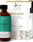 Bergamot Essential Oil for Diffuser | 100% Pure & Natural Bergamot Oil | for Skin Aromatherapy Home Fragrance Soap & Candle Making| 3.38 fl. Oz