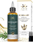 Pure Rosemary Oil for Hair Growth (4.05 fl oz) Infused with Biotin Jojoba & castor Oil | Hair strengthening Treatment | Nourishing & Volumizing– Strengthening, | Non-GMO verified