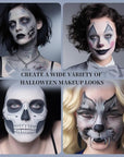 Grey Face Body Painting Stick, Professional Grey Full-coverage Cream Face Paint for Halloween SFX Zombie Grayscale Cosplay Makeup, Washable Eye Body Stick for Adult Costume Party
