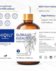 HIQILI 100ML Eucalyptus Essential Oil for Spray, Diffuser & Skin, 100% Pure Undiluted - 3.38 Fl Oz