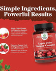 Cleansing Apple Cider Vinegar Capsules - ACV Deep Cleanse and Detox Pills for Gut and Digestive Health with Slimming Cayenne - Extra Strength ACV for Hunger Gut Cleanse and Full Body Detox 180 Count